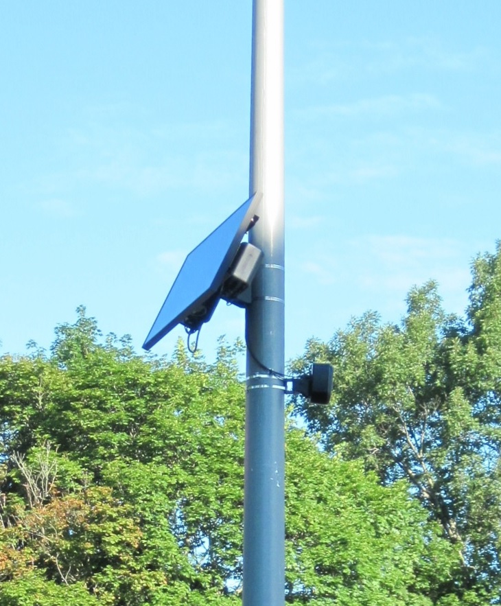 Flock camera in Wellesley across from the main Fire Station