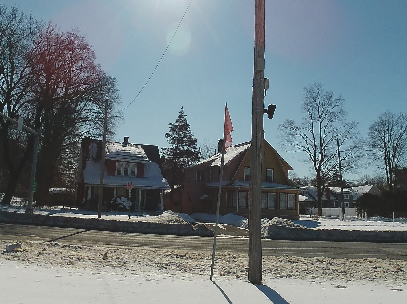 Flock camera in Wellesley across from the main Fire Station